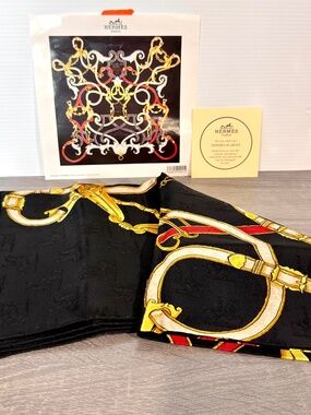 Hermes L'Instruction du Roy Jacquard Silk Scarf, 35"